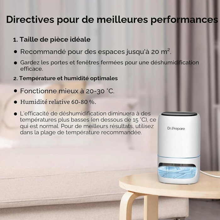 Déshumidificateur 2-en-1 avec Purificateur - Blanc - Jusqu'à -32%