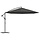 Parasol déporté anthracite 350 cm - 66% de remise