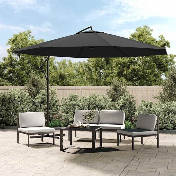 Parasol déporté 350 cm anthracite : jusqu'à 35% de remise sur votre extérieur