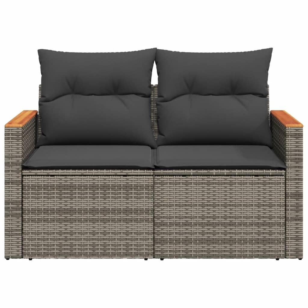 Banc de jardin 2 places avec coffres et tablette - Jusqu'à 34% de remise