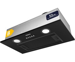 Hotte aspirante intégrable 52 cm noire - 65% de remise