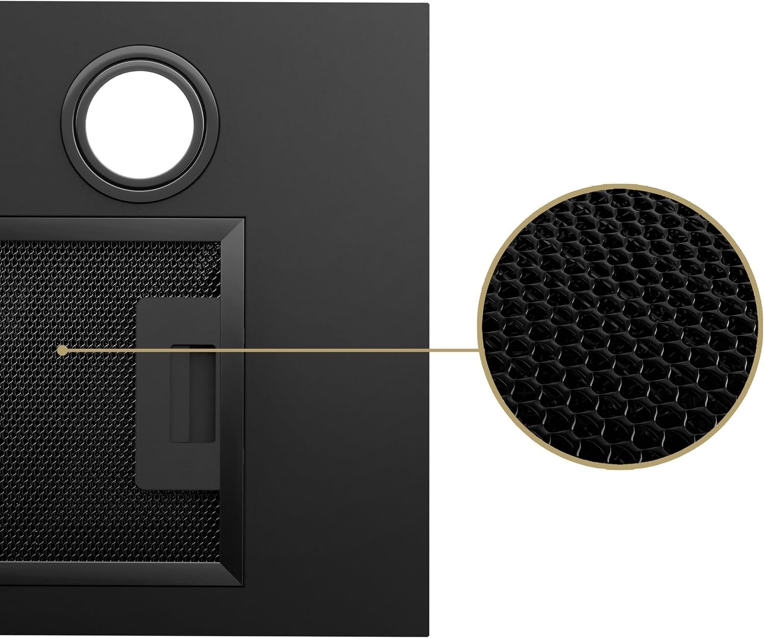 Hotte aspirante intégrable 52 cm noire - Jusqu'à 35% de réduction