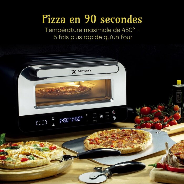 Four à pizza électrique 1700W 450°C - Jusqu'à -35% sur votre modèle