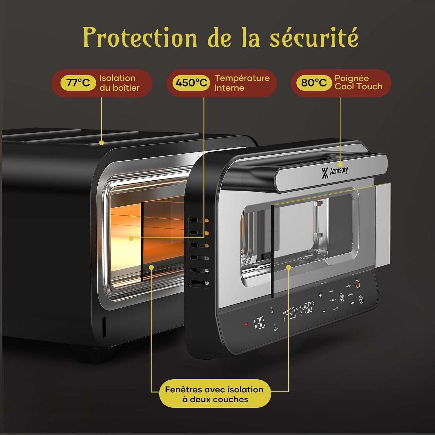 Four à pizza électrique 1700W 450°C - Jusqu'à -35% sur votre modèle