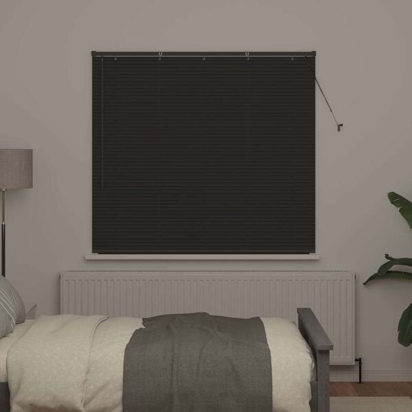 Store vénitien aluminium gris foncé 130x145cm - Jusqu'à -32% sur notre stock