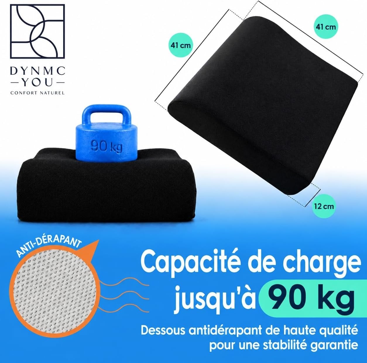 Coussin rehausseur ergonomique 40x40 cm - Jusqu'à 28% de remise