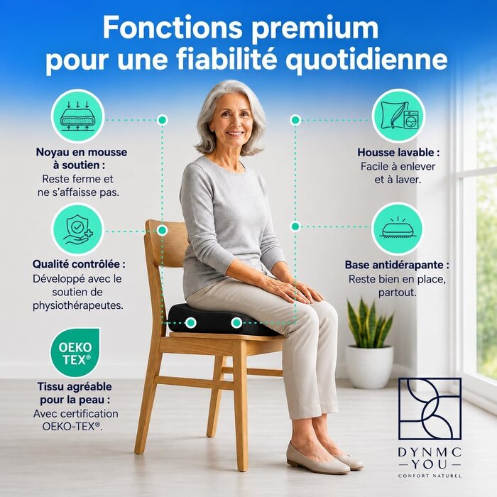Coussin rehausseur ergonomique 40x40 cm - Jusqu'à 28% de remise