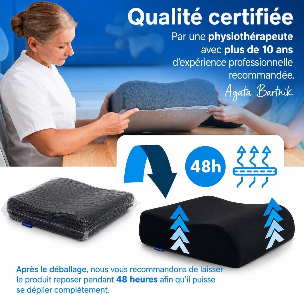 Coussin rehausseur ergonomique 40x40 cm - Jusqu'à 28% de remise