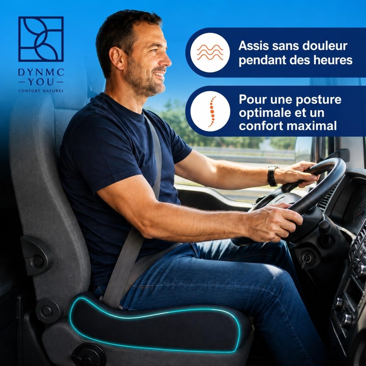 Coussin rehausseur ergonomique 40x40 cm - Jusqu'à 28% de remise
