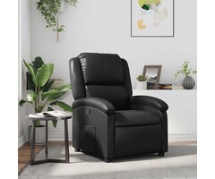 Vidaxl Fauteuil inclinable en similicuir noir - Jusqu'à -33% sur l'outlet