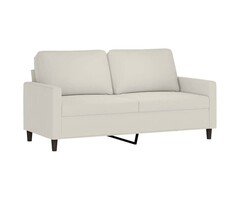 Vidaxl Canapé 2 places en velours crème - Jusqu'à -35% sur le prix outlet