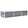 Jardinière surélevée en acier 240x80cm - Gris - Jusqu'à -33%