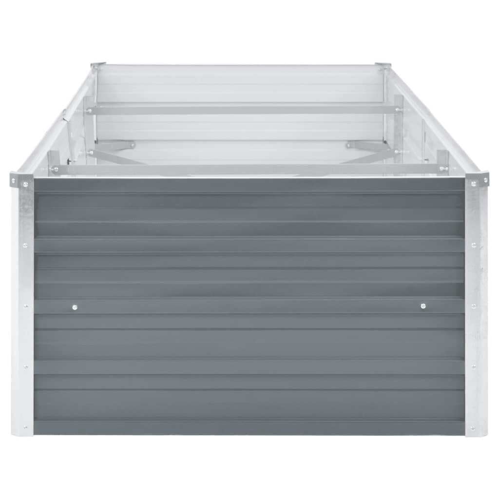 Jardinière surélevée en acier 240x80cm - Gris - Jusqu'à -33%
