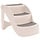 Escalier pliable pour animaux 3 marches, crème - Jusqu'à 33% de remise
