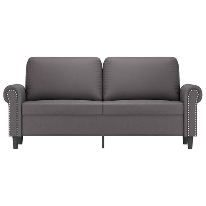 Canapé 2 places en similicuir gris - Jusqu'à 35% de réduction