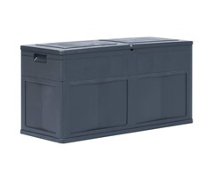 Vidaxl Coffre de jardin 320L aspect bois noir - Jusqu'à -33% de remise