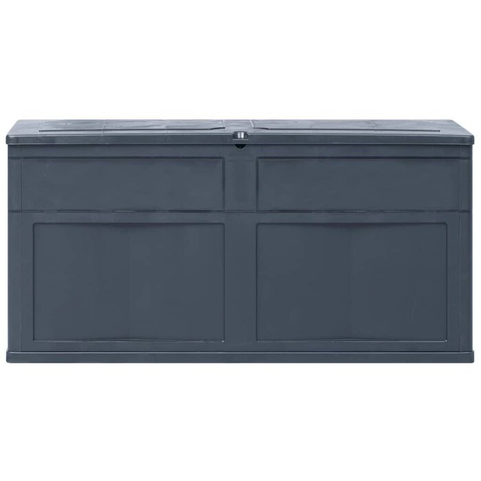 Coffre de jardin 320L aspect bois noir - Jusqu'à -34%