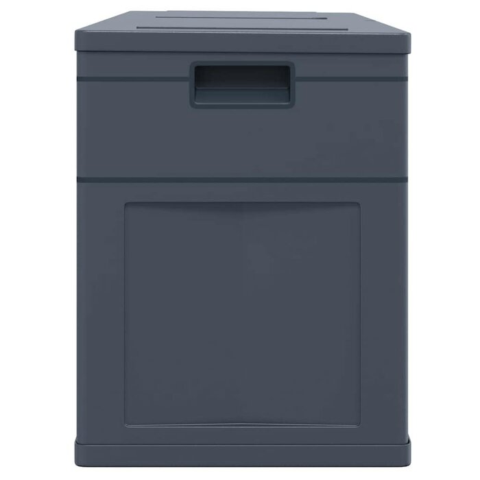 Coffre de jardin 320L aspect bois noir - Jusqu'à -34%