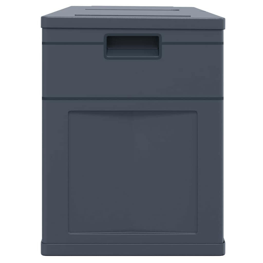 Coffre de jardin 320L aspect bois noir - Jusqu'à -34%