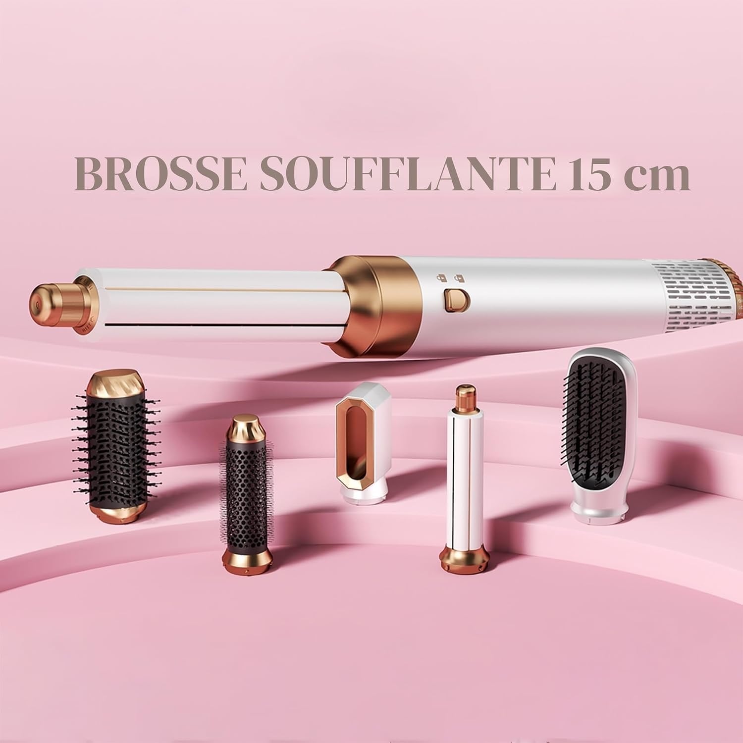 Brosse soufflante 6-en-1 ionique bleue - Jusqu'à -33% sur l'outlet