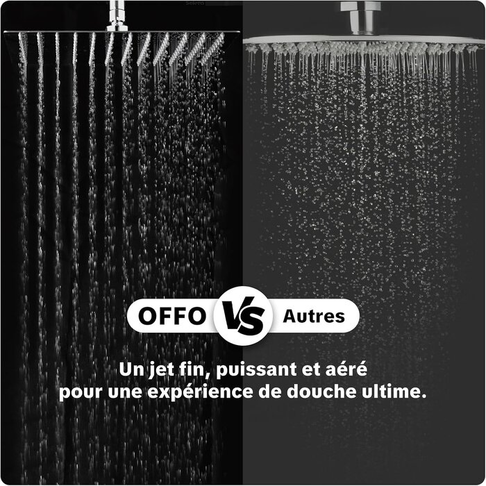 Système de douche effet pluie 30x30 cm réglable - Jusqu'à -34%