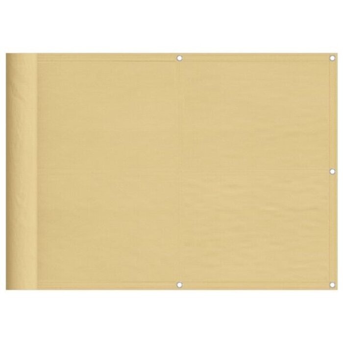 Brise-vue de balcon 75x700 cm Sable - Jusqu'à 32% de remise