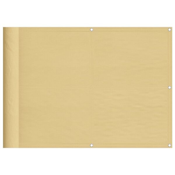 Brise-vue de balcon 75x700 cm Sable - Jusqu'à 32% de remise