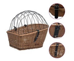 Vidaxl Panier de vélo en osier naturel - 55x31x36 cm - 65% de remise