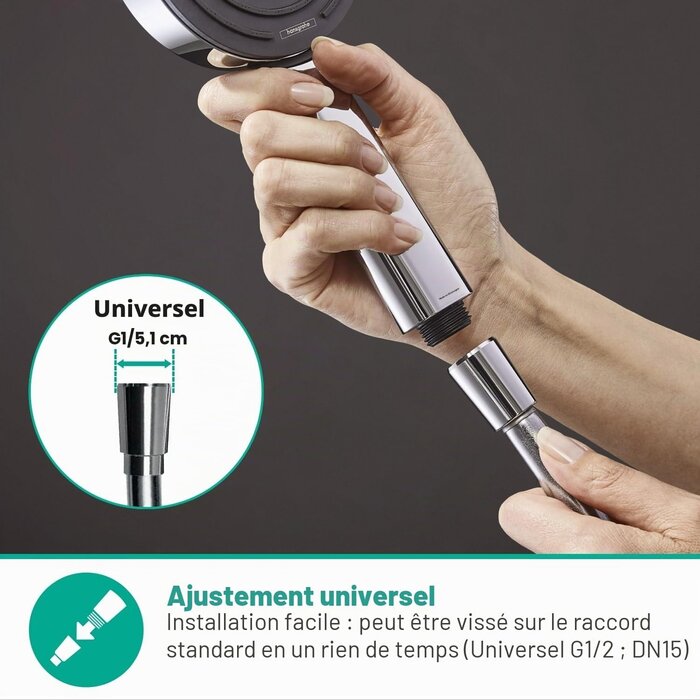 Flexible de douche universel 1,60 m anti-torsion - Jusqu'à -30% sur notre outlet