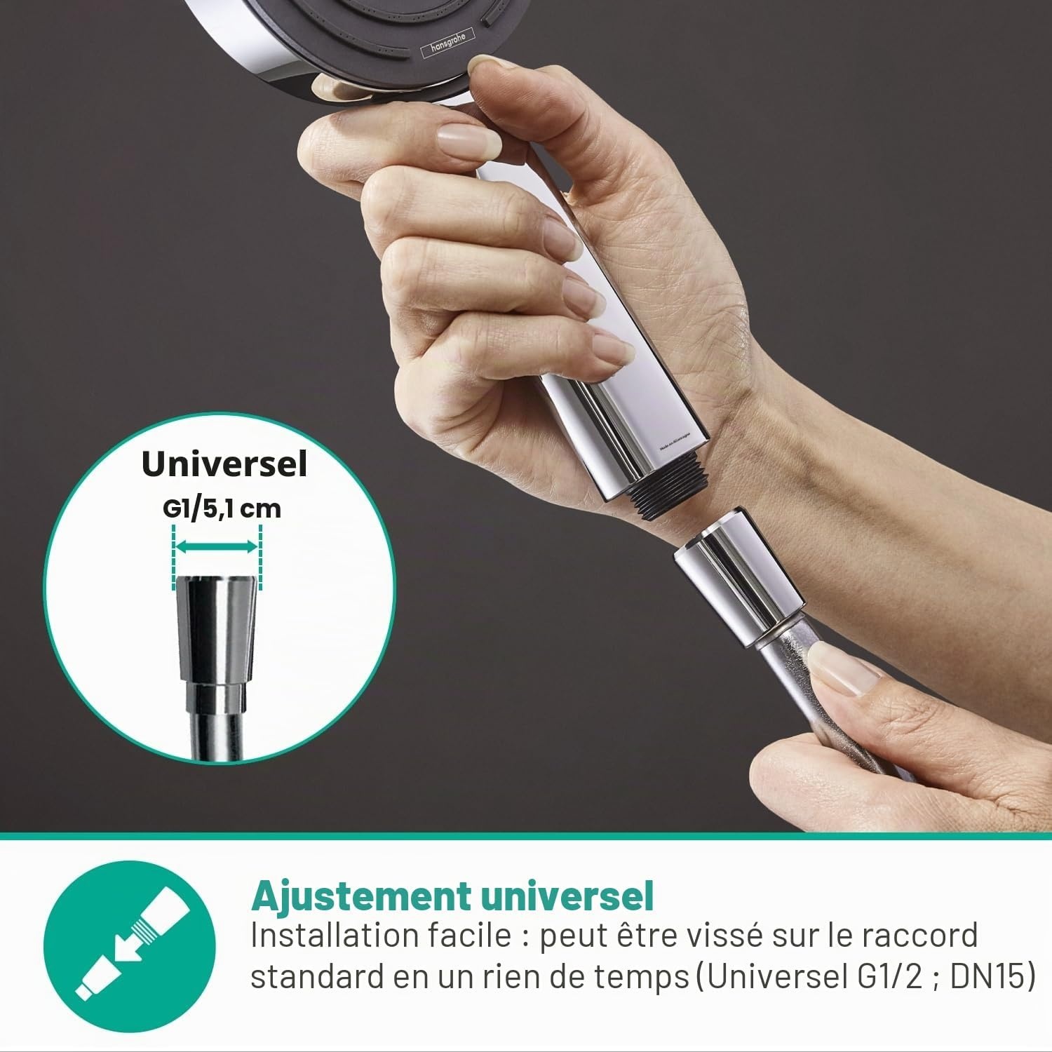 Flexible de douche universel 1,60 m anti-torsion - Jusqu'à -30% sur notre outlet