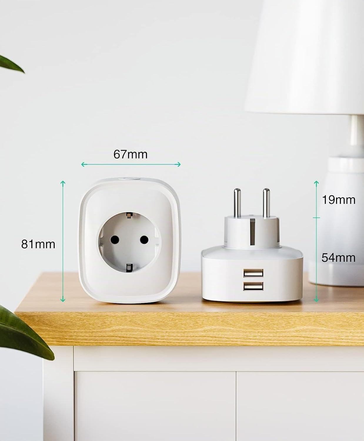 Lot de 2 Prises Connectées Wi-Fi 16A avec Ports USB - Jusqu'à 31% de réduction