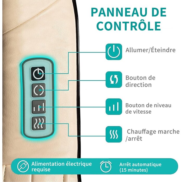 Masseur Shiatsu cervical et dorsal - Jusqu'à 33% de réduction