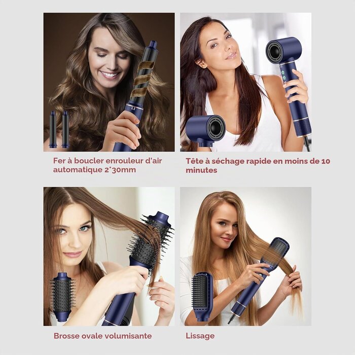 Brosse soufflante 7-en-1 multifonction : jusqu'à 34 % de remise immédiate
