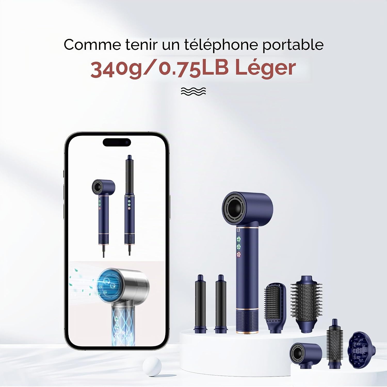Brosse soufflante 7-en-1 multifonction : jusqu'à 34 % de remise immédiate