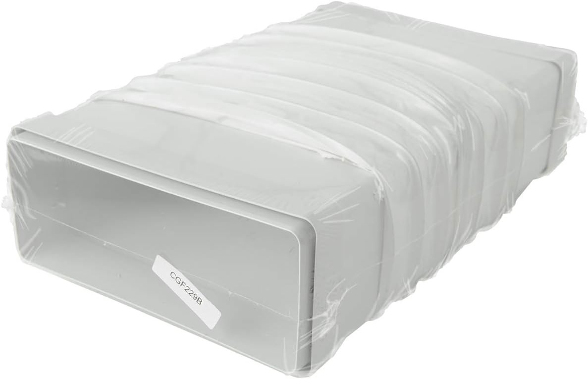 Raccord flexible de ventilation 220x90 mm - Blanc - Jusqu'à 34% de remise