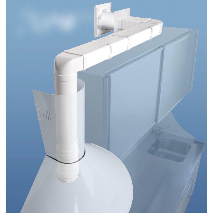 Raccord flexible de ventilation 220x90 mm - Blanc - Jusqu'à 34% de remise