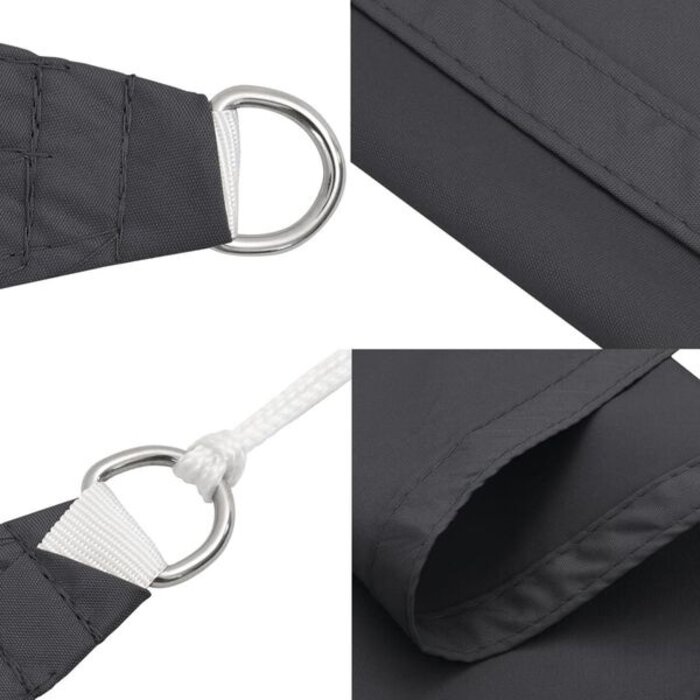 Voile d'ombrage rectangulaire 4x5m Anthracite - Jusqu'à -34%