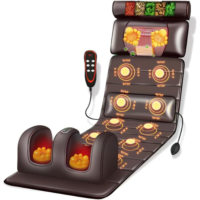 Tapis de massage complet 10 moteurs chauffant - Jusqu'à -34%