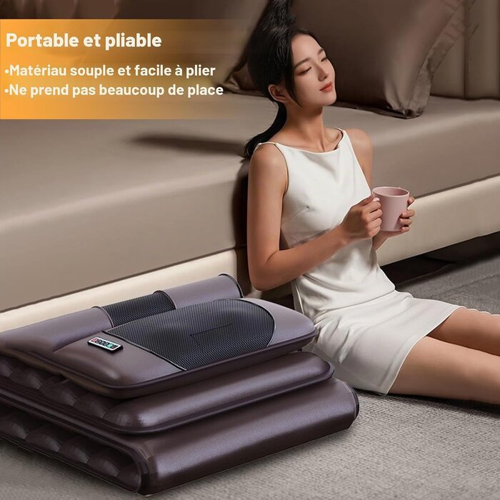 Tapis de massage complet 10 moteurs chauffant - Jusqu'à -34%