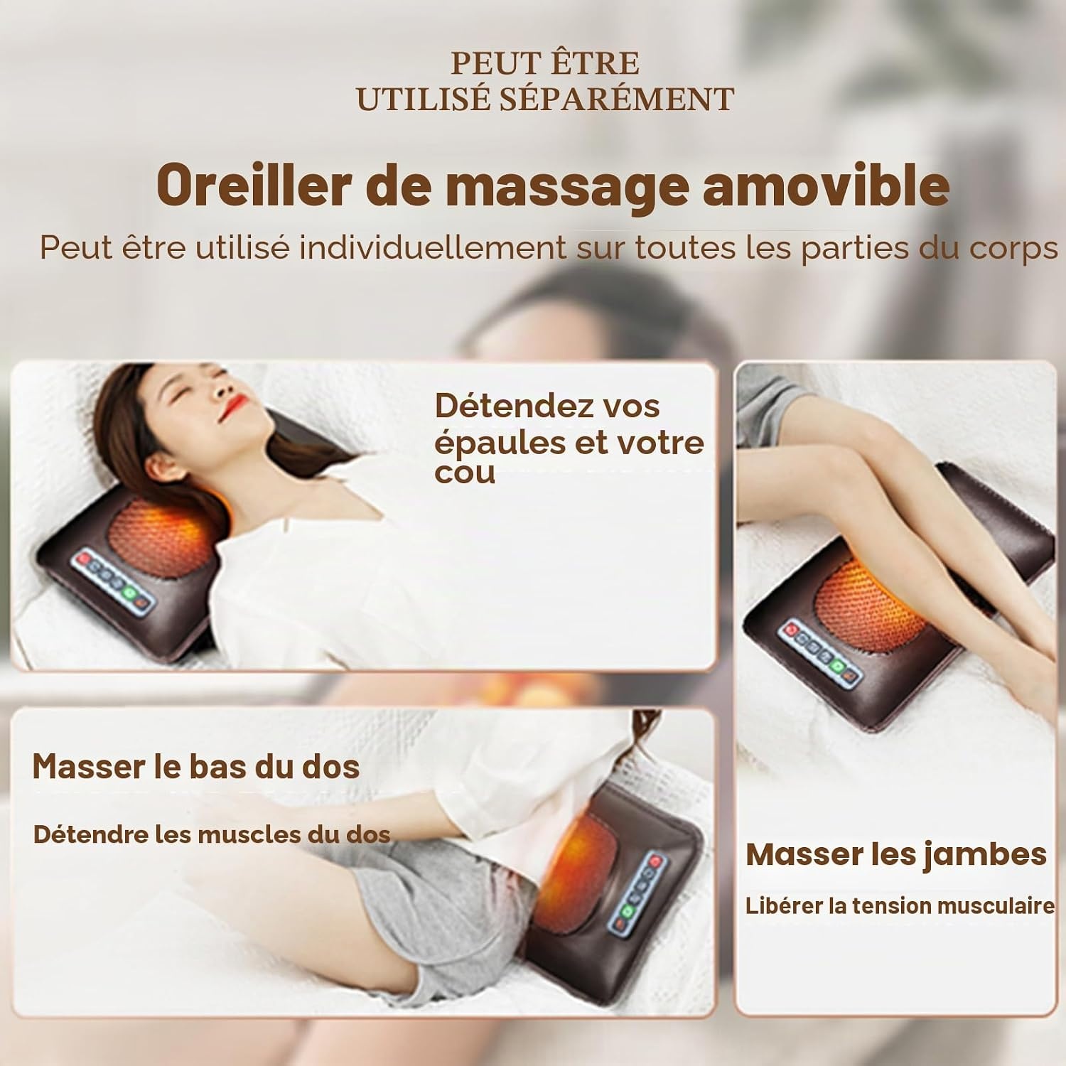 Tapis de massage complet 10 moteurs chauffant - Jusqu'à -34%