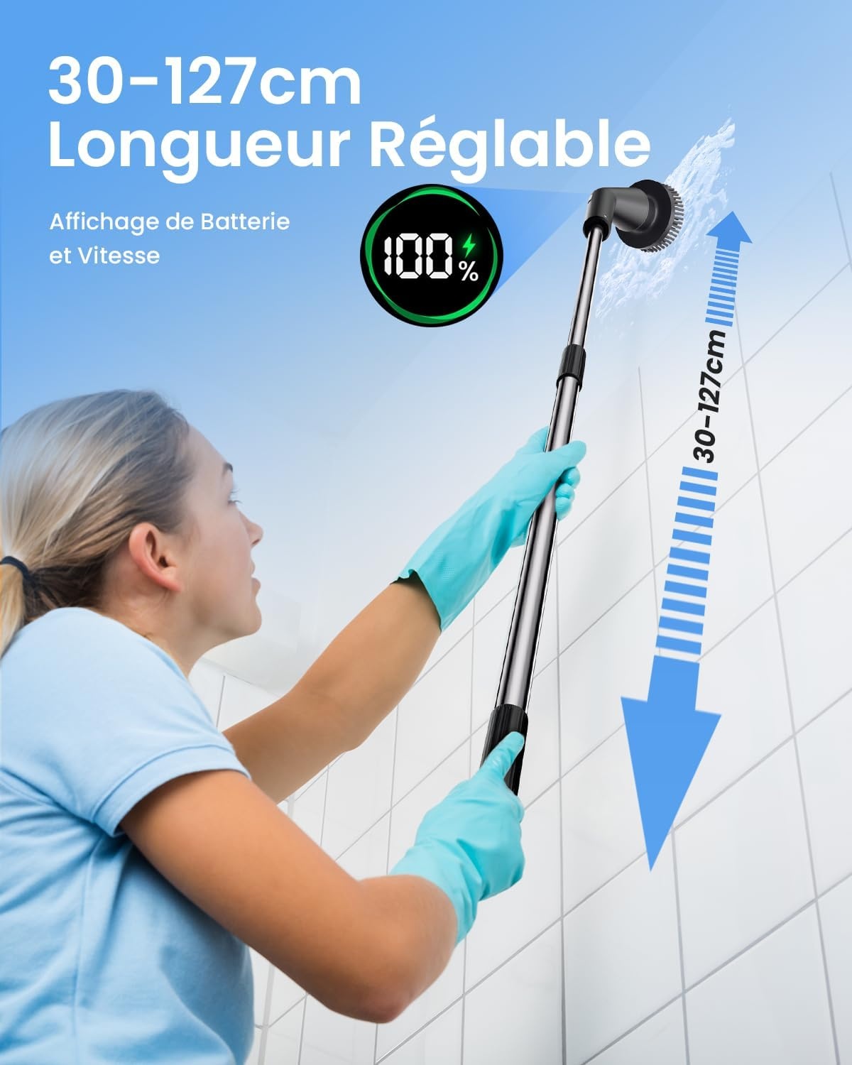 Brosse de nettoyage électrique rotative - Jusqu'à 33% de remise
