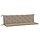 Lot de 2 coussins de jardin 180x50cm, taupe - Jusqu'à -33% de réduction