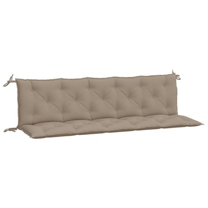 Lot de 2 coussins de jardin 180x50cm, taupe - Jusqu'à -33% de réduction