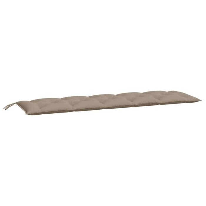 Lot de 2 coussins de jardin 180x50cm, taupe - Jusqu'à -33% de réduction