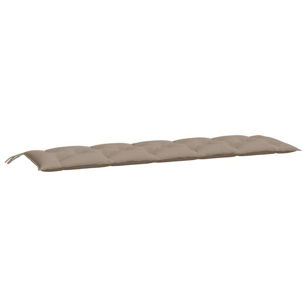Lot de 2 coussins de jardin 180x50cm, taupe - Jusqu'à -33% de réduction