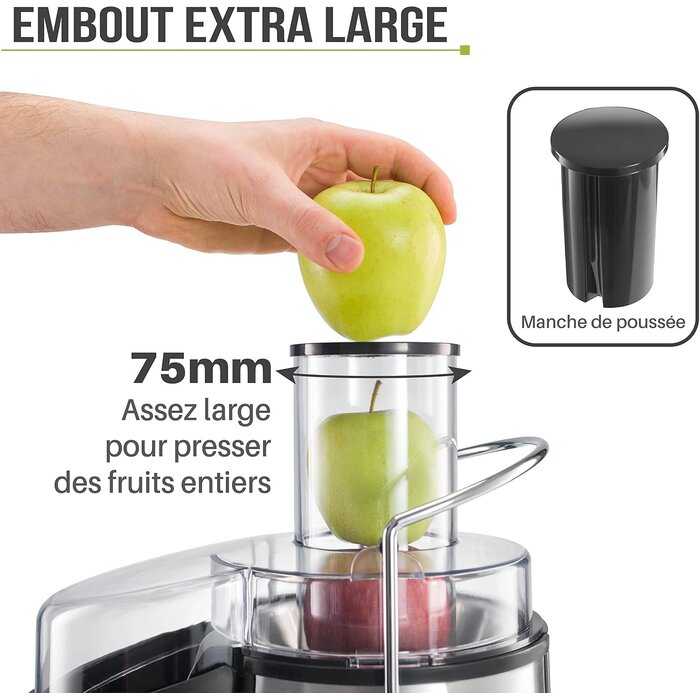 Centrifugeuse 850W - Goulotte 75mm - Jusqu'à 33% de remise