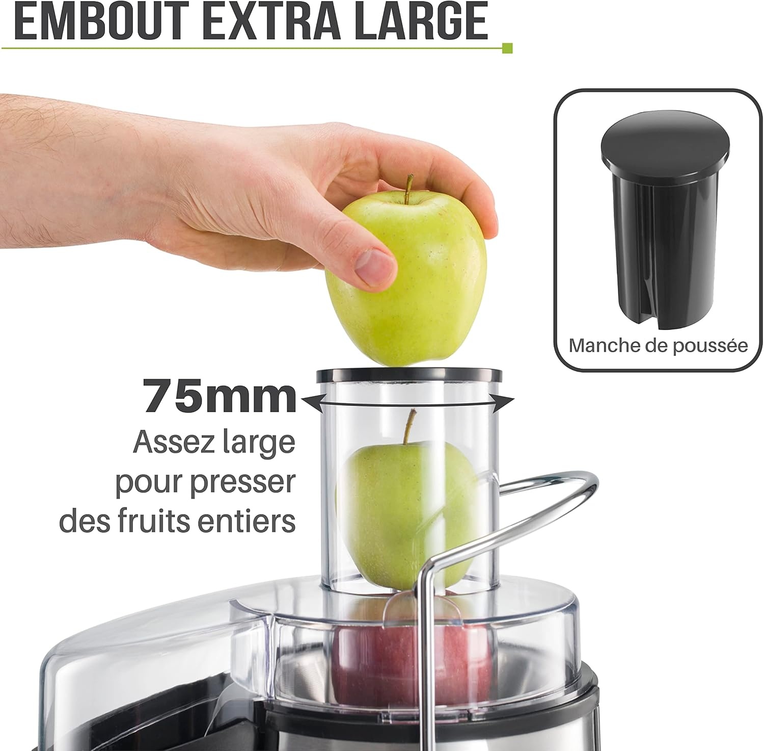 Centrifugeuse 850W - Goulotte 75mm - Jusqu'à 33% de remise