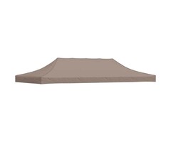 Vidaxl Toile de toit pour tonnelle 6x3m Taupe - Jusqu'à -34% sur le prix d'origine