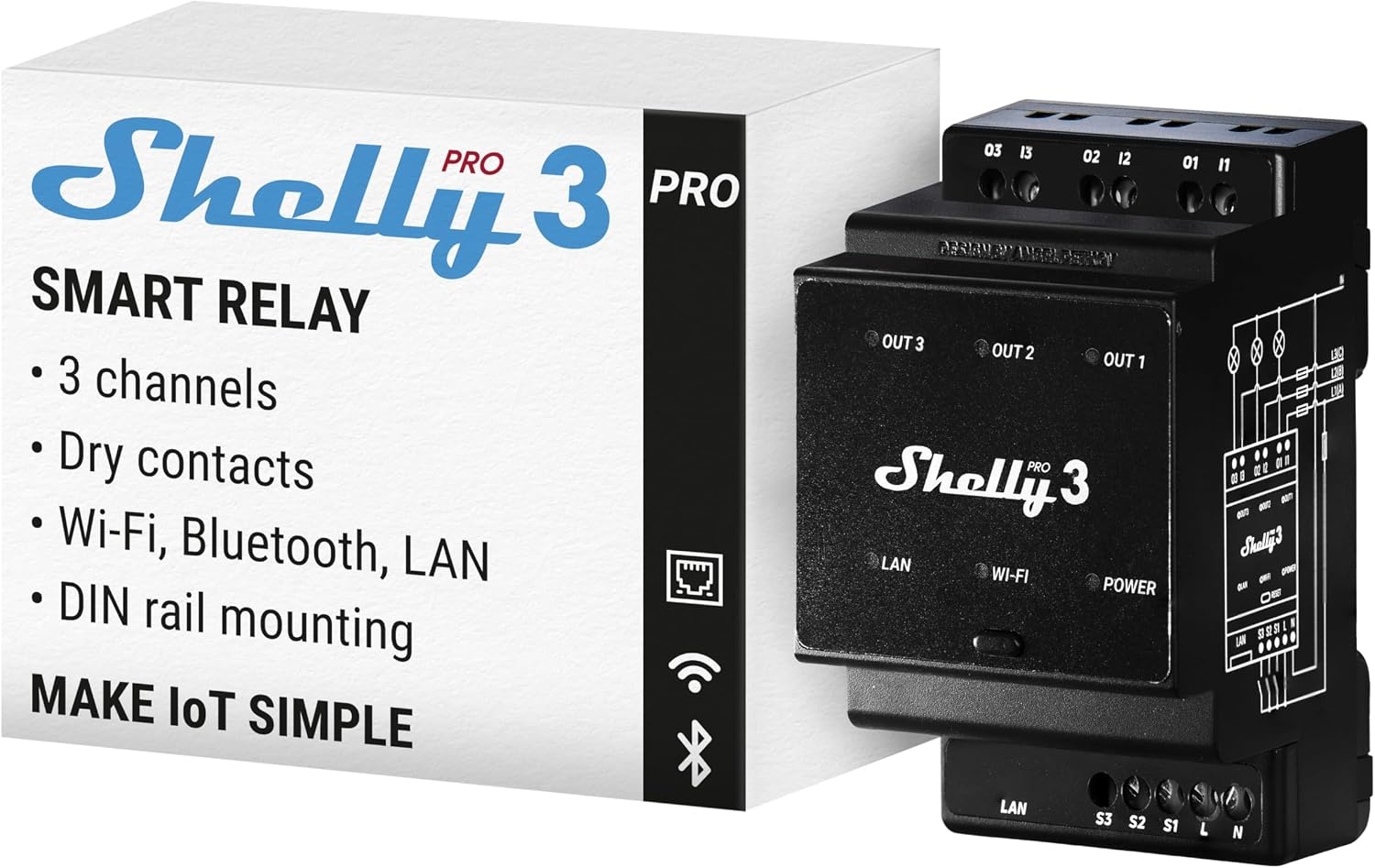 Relais Intelligent 3 Canaux Rail DIN 48A - Jusqu'à 34% de remise