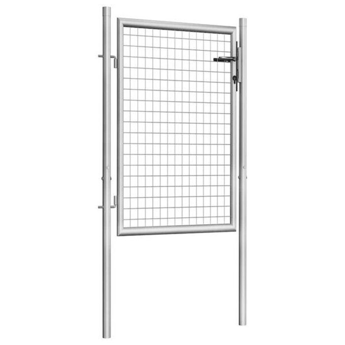 Portillon de jardin acier galvanisé 105x100cm - Jusqu'à -35% en outlet